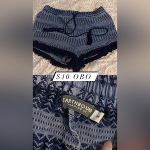 Blue Boho Shorts